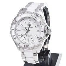TAG Heuer Aqua Racer WAY131H Diamond Bezel Date Quartz R 2
