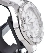 TAG Heuer Aqua Racer WAY131H Diamond Bezel Date Quartz R 4