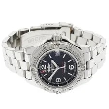 Breitling Colt Ocean A77380 33mm SS Black Dial Quartz Date #C481 2