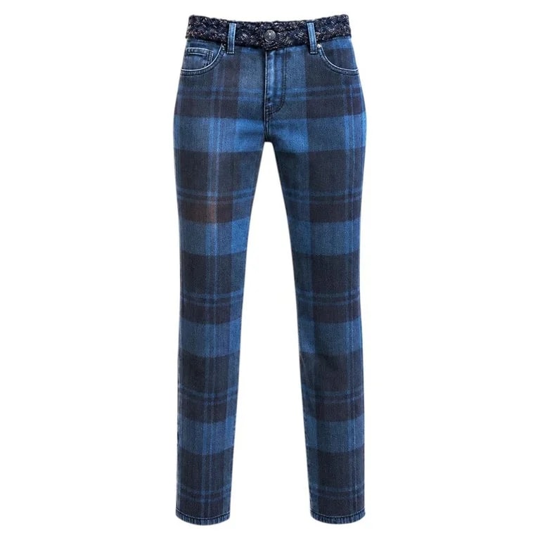Chanel — Chanel Paris / Edinburgh Collectors Tartan Jeans 38 FR — Clothing — resale