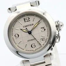 Up To 60 000 Yen OFF Cartier Pasha C Stainless Steel Gray W3 3