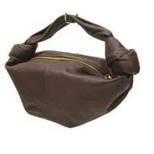 Bottega Veneta — Bottega Veneta Double Knot Mini Top Handle Lamb Grape 629635 Lad — Handbag — resale