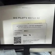 IWC — IWC Big Pilot 43mm Black Dial With Leather Strap, Box & Guarantee — Watch — resale