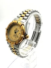 Tag Heuer — [EXC+5] TAG Heuer 2000 Professional 964.015 Gold Dial Date Quartz — Watch — resale