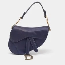 Dior — Dior Embellished Saddle Mini Dark — Handbag — resale