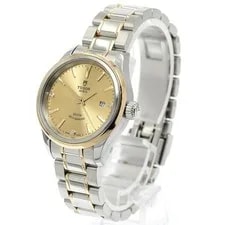 Tudor Style 12103 28mm Ss/yg Gold Dial Automatic Date #C424 2