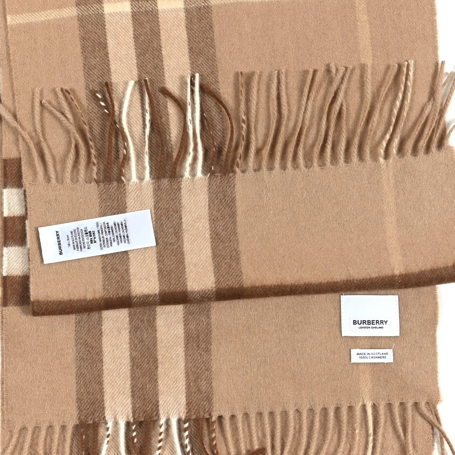 Check Fringe Scarf 3
