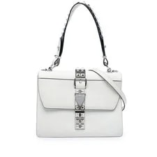 Prada — Prada City Calf and Studded Elektra Satchel — Handbag — resale