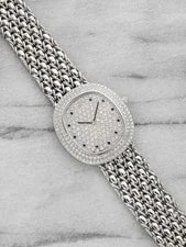 Audemars Piguet Feather 18K White Gold Pave Sapphire Dial Quartz 31 Mm 2