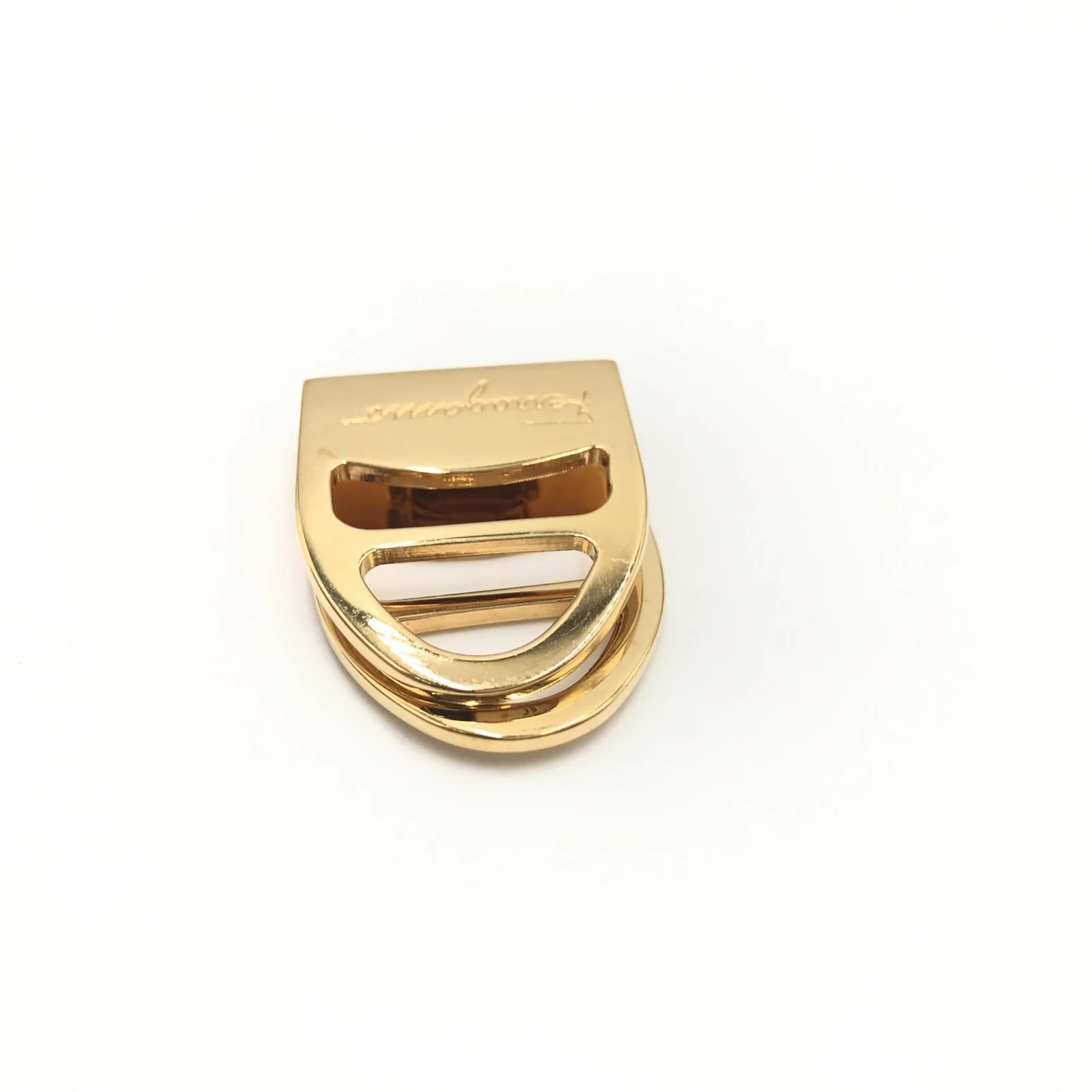 Salvatore Ferragamo Metal Scarf Ring 4