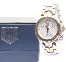 TAG Heuer — [As-is] TAG Heuer S/el CG1120-0 Chronograph 39mm White Dial Quartz — Watch — resale