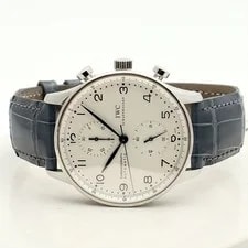 IWC Portugieser Chronograph Blue Hands IW3714 Steel 2004 139183231 2