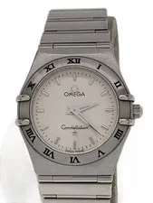 Omega — Omega Analog Stainless White Silver — Watch — resale