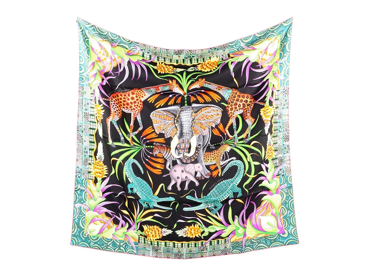 Hermès — Hermès la Marche du Zambèze Scarf 90cm — Accessory — resale