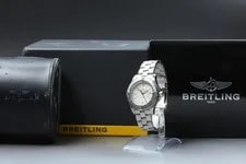 W/ BOX & Paper Breitling Colt Chronometer A74380 Date Quartz Swiss 4