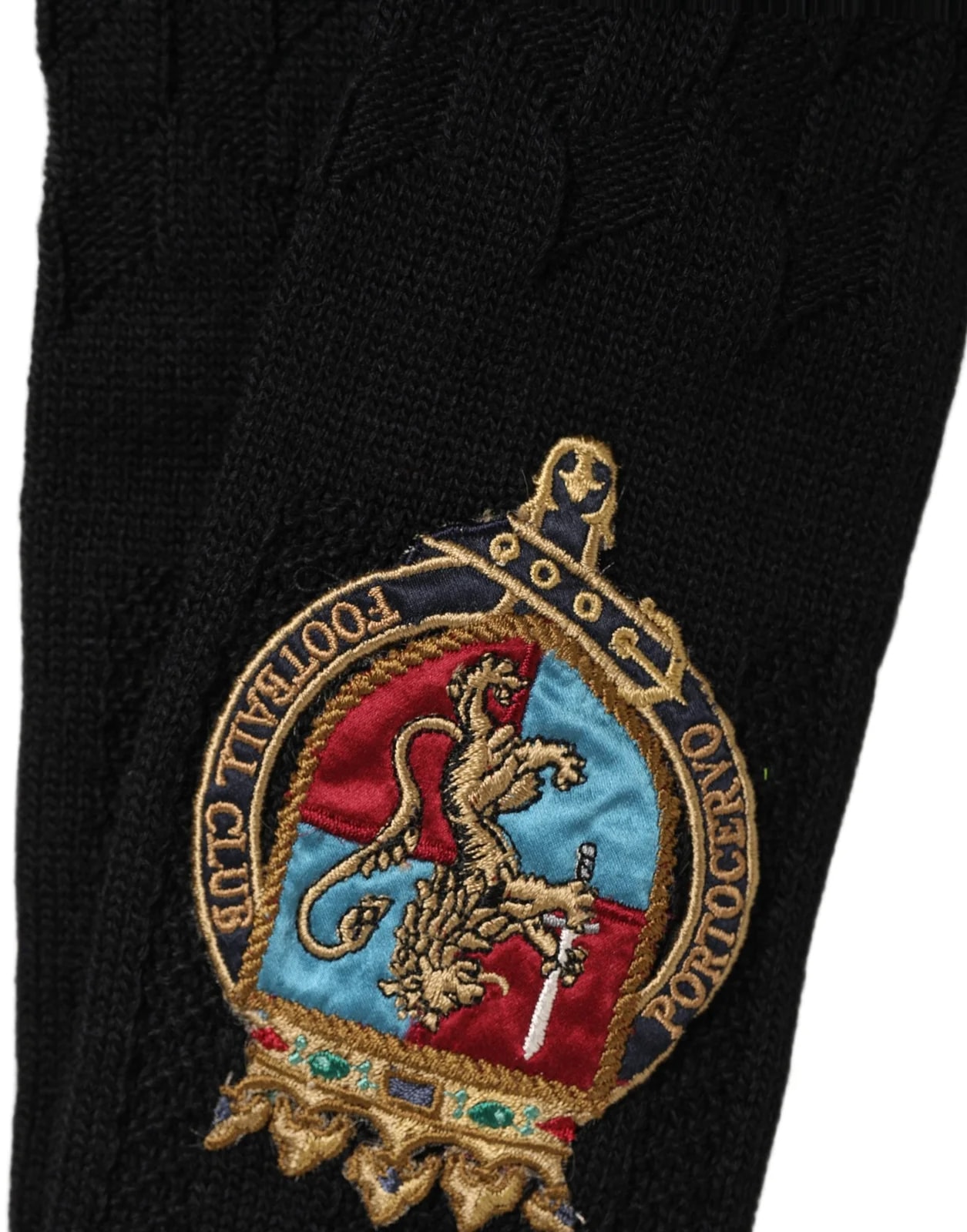 Dolce & Gabbana — Dolce & Gabbana Crest Logo Knee High Accessory Socks — Accessory — resale