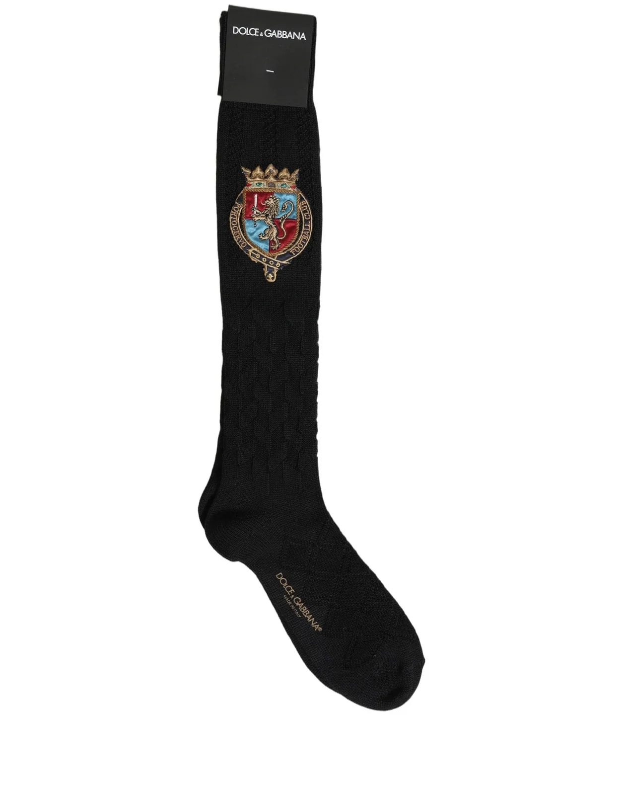 Dolce & Gabbana Crest Logo Knee High Accessory Socks 2