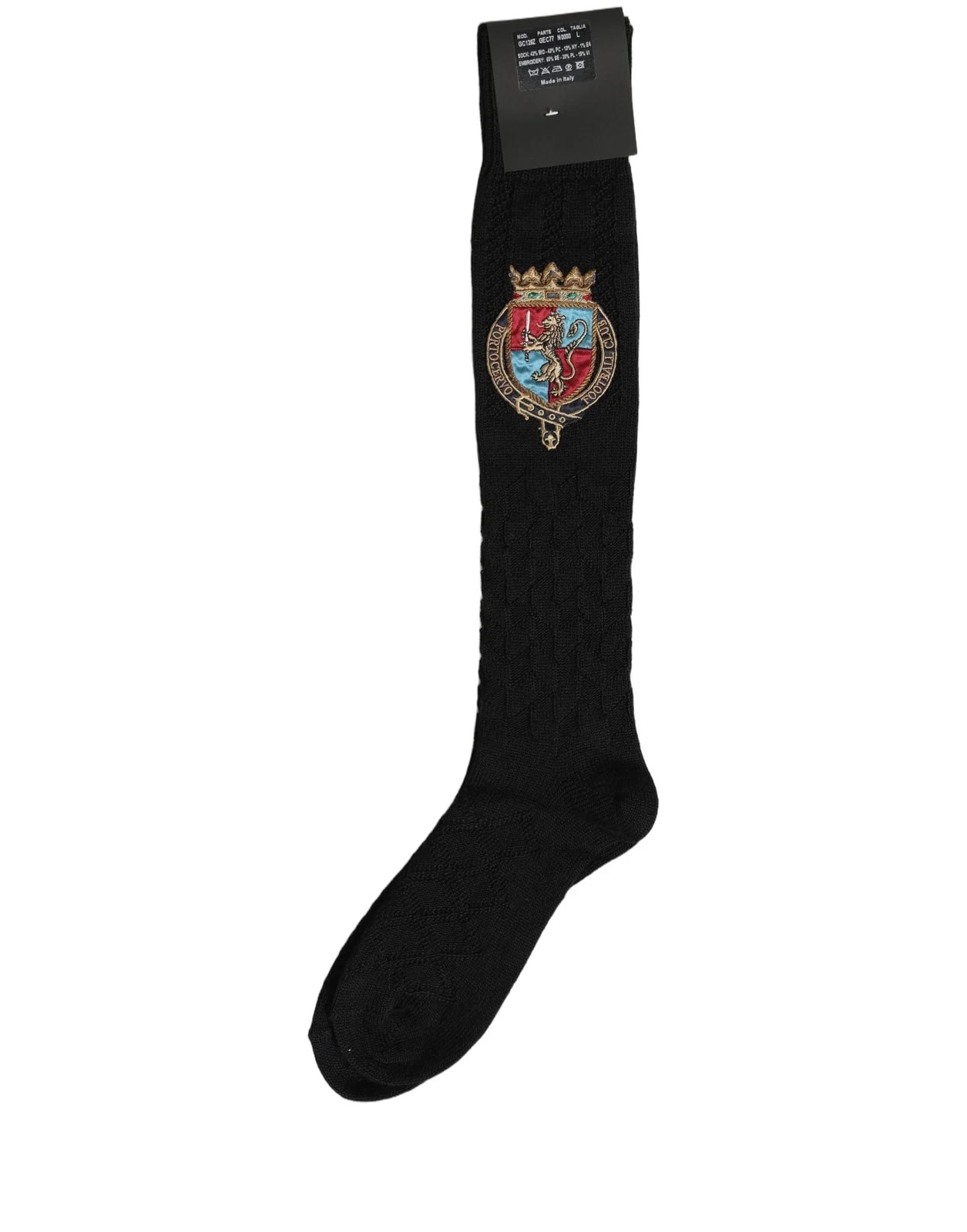 Dolce & Gabbana Crest Logo Knee High Accessory Socks 3
