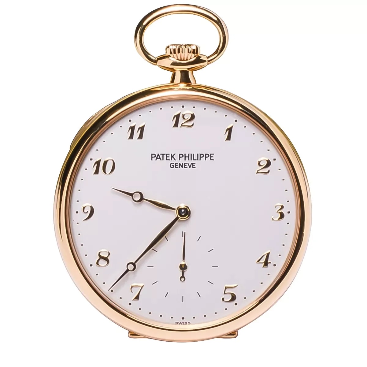 Worldofluxuryus — Patek Philippe Modern 18K Yellow Gold Open Dial Pocket — Watch — resale