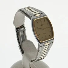 Omega de Ville 1365 Quartz Gold Dial Stainless Steel From Japan 2