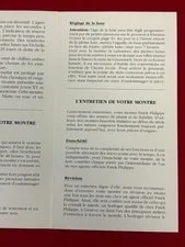 Patek Philippe 5015 Original Factory Instruction Manual - French Print 4
