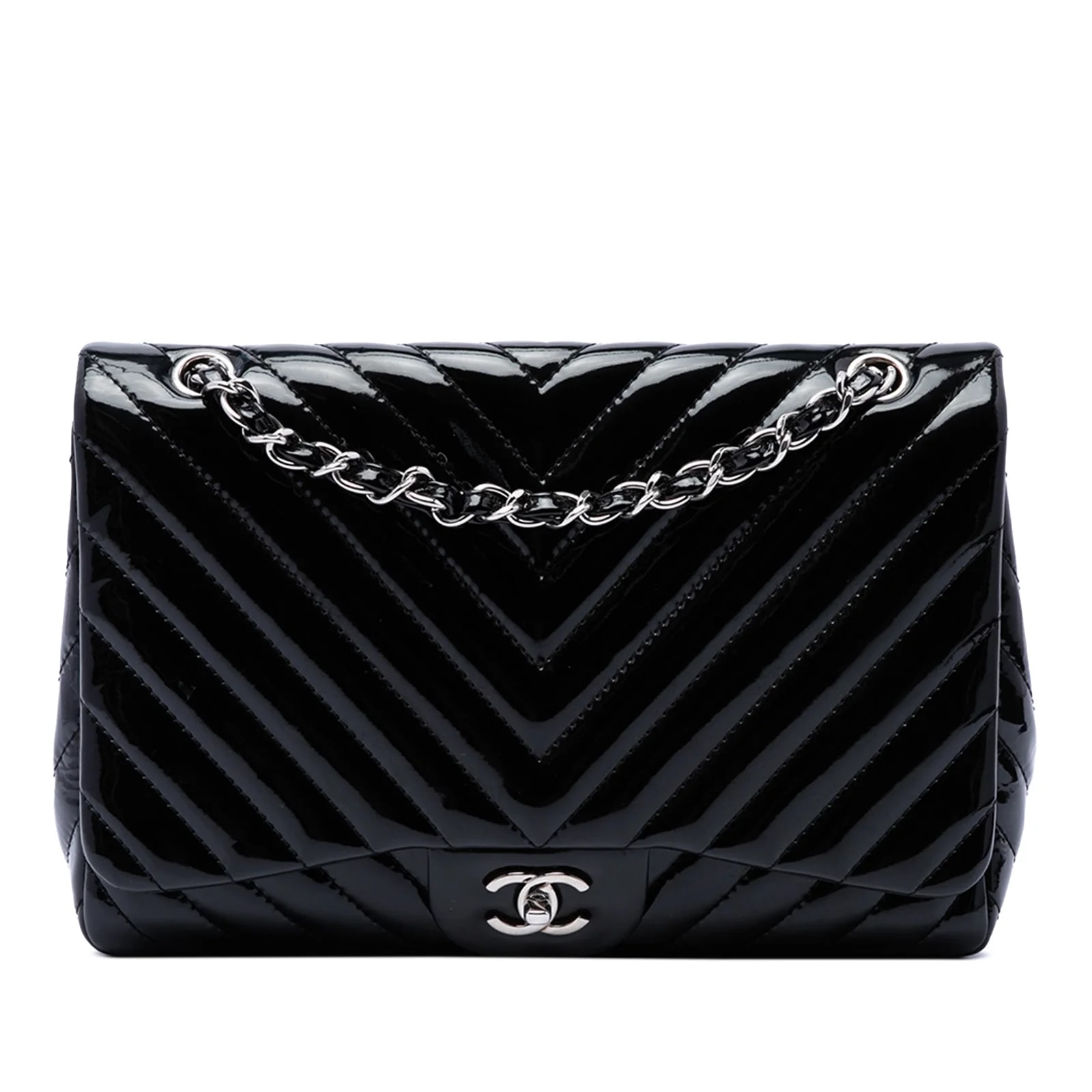 Chanel — Classic Chevron Single Flap — Handbag — resale