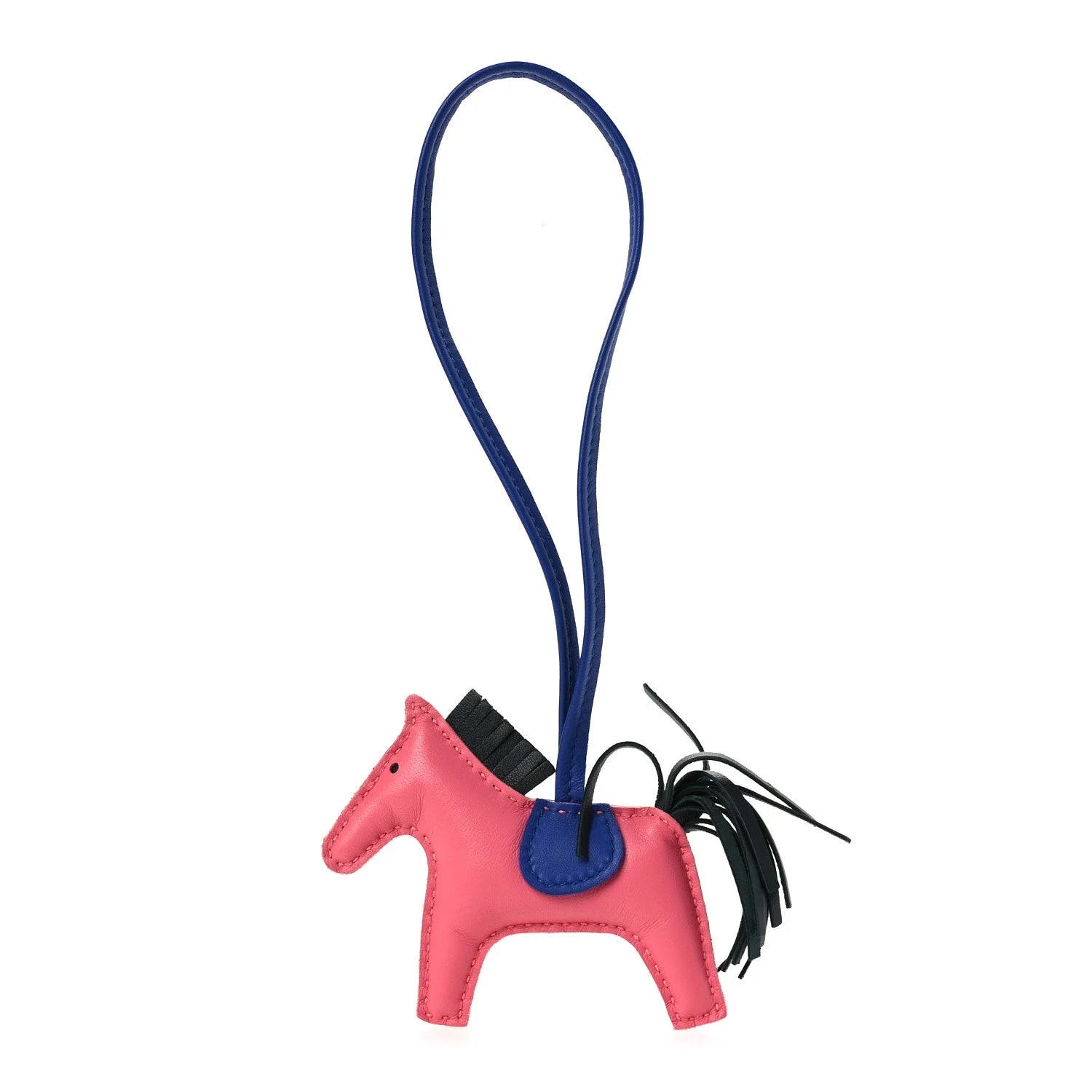 Hermès — Milo Grigri Rodeo Horse Bag Charm Azalee Cypress Electrique — Accessory — resale