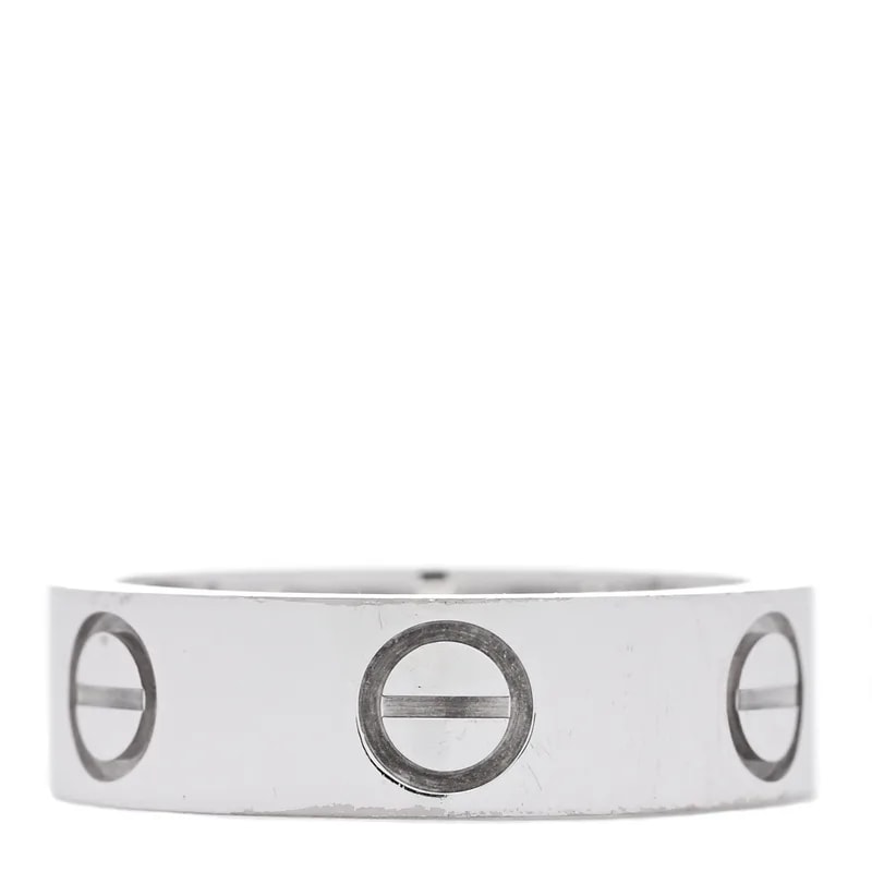 Cartier — 18K White Gold 5mm Love 47 4 — Jewelry — resale