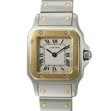 Cartier — Cartier Santos Galbee SM W20012C4 Ivory 34mm Quartz Box Papers — Watch — resale
