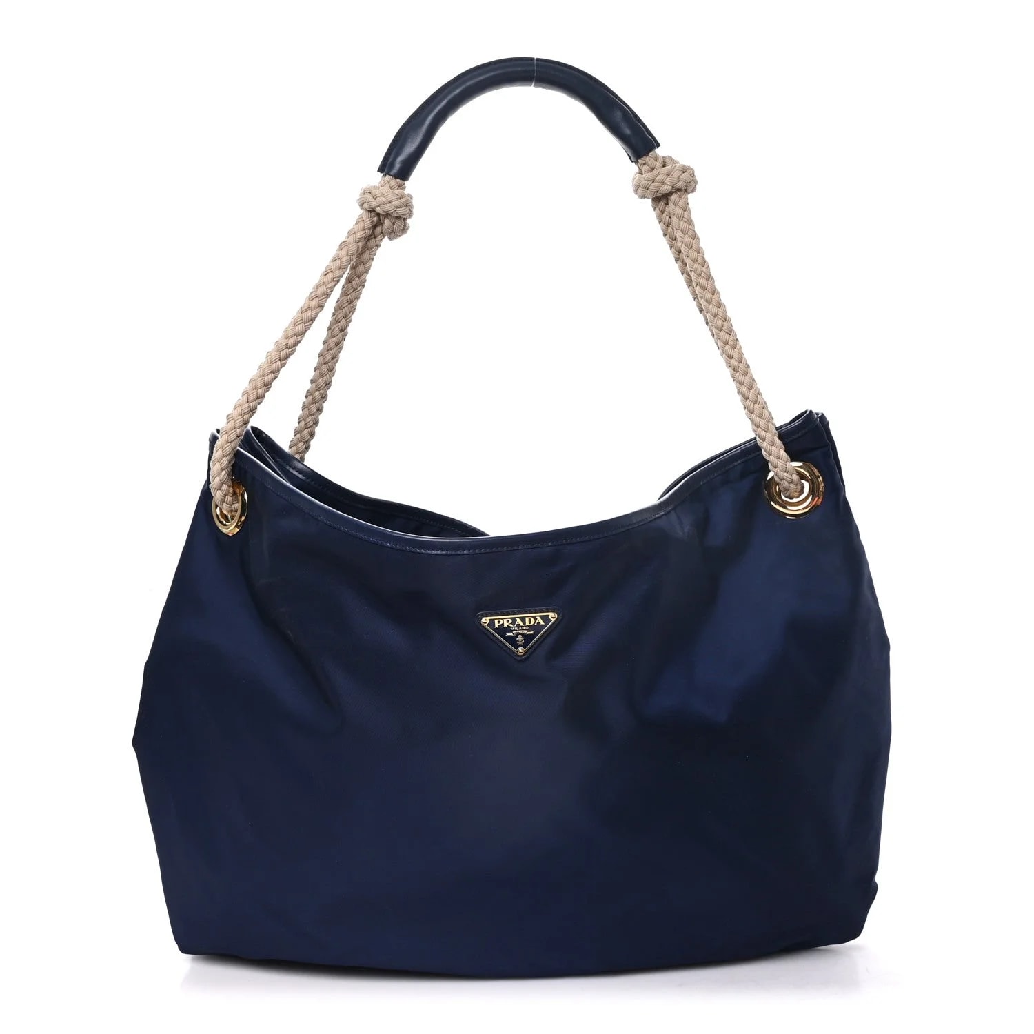 Prada — Triangle Large Mariner Baltico — Handbag — resale