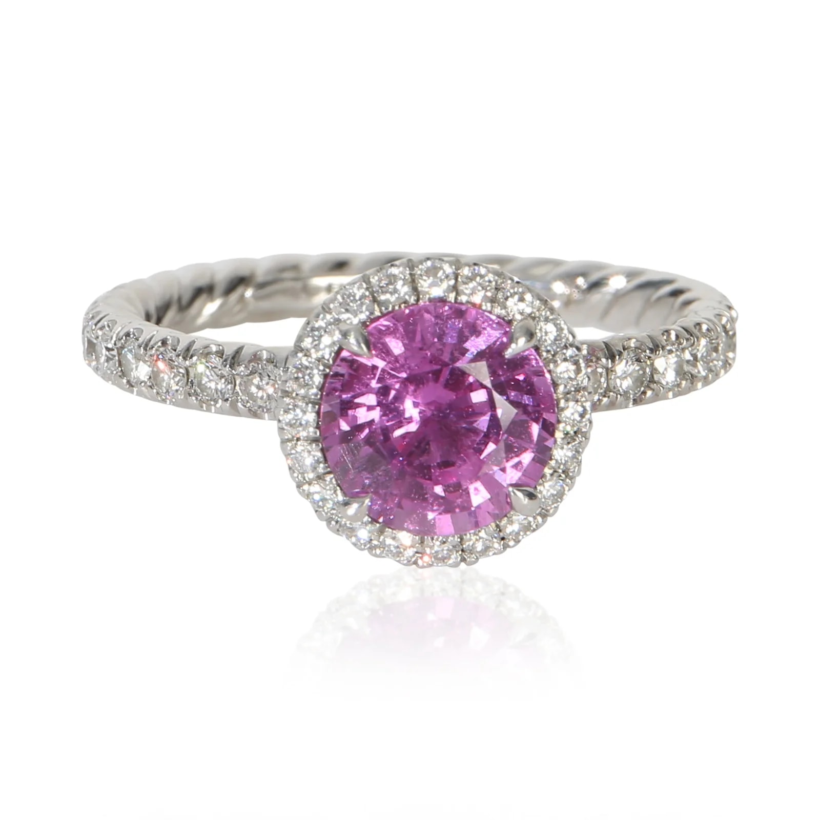 David Yurman — David Yurman 1.64 Ct Round and Eden Halo Engagement Ring 950 — Accessory — resale