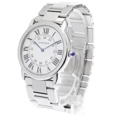 Cartier — Cartier Ronde Solo LM W6701005 36mm SS Silver Dial Date Quartz #C463 — Watch — resale
