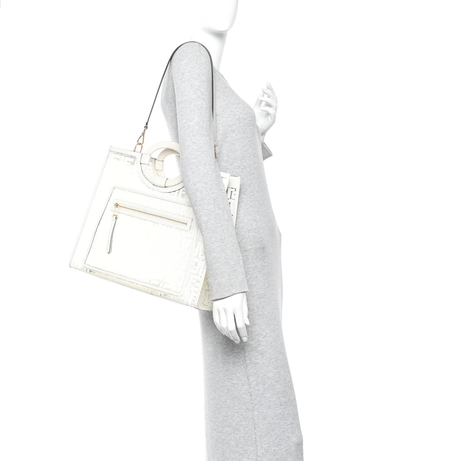 TPU Vitello Century Plexiglass Medium Runaway Shopper 2