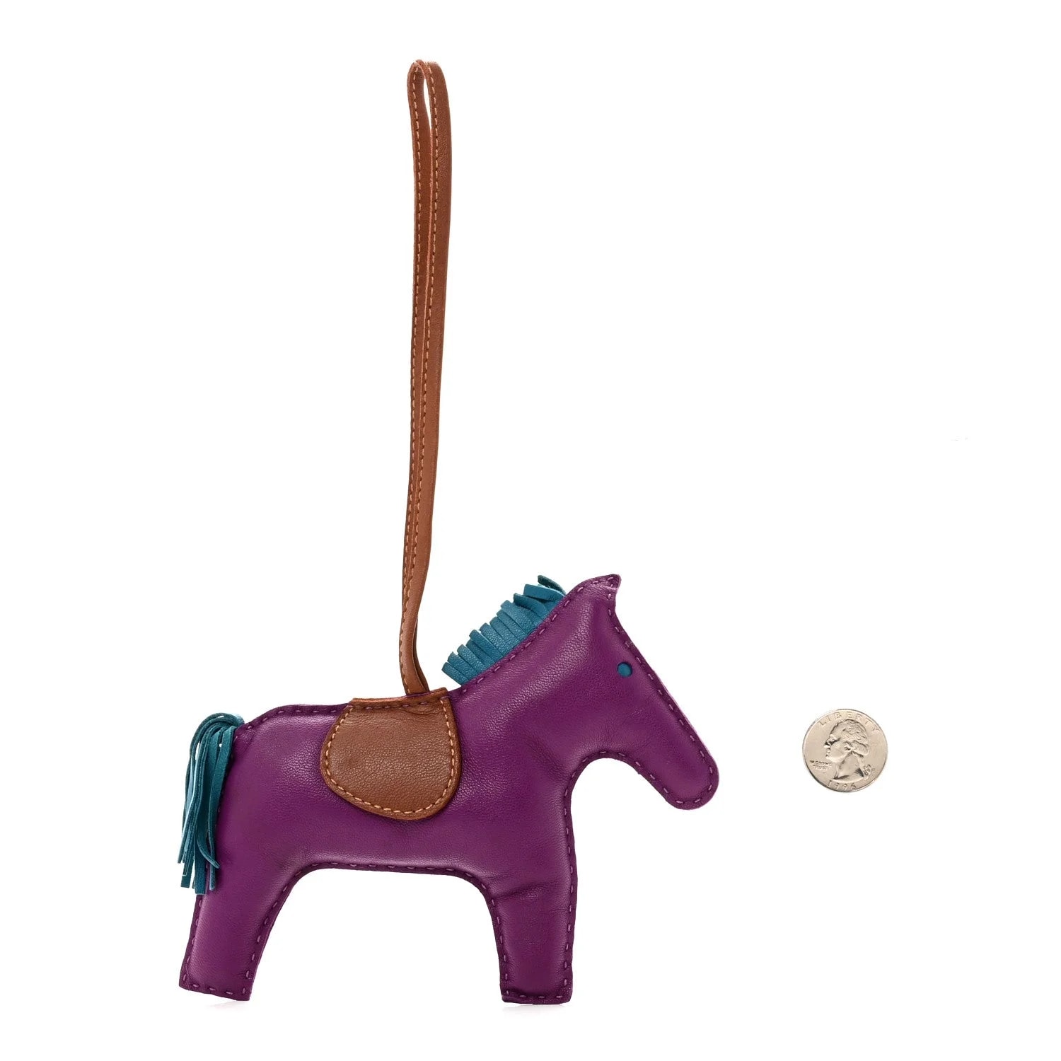Milo Grigri Rodeo Horse Bag Charm Anemone Izmir Fauve 2
