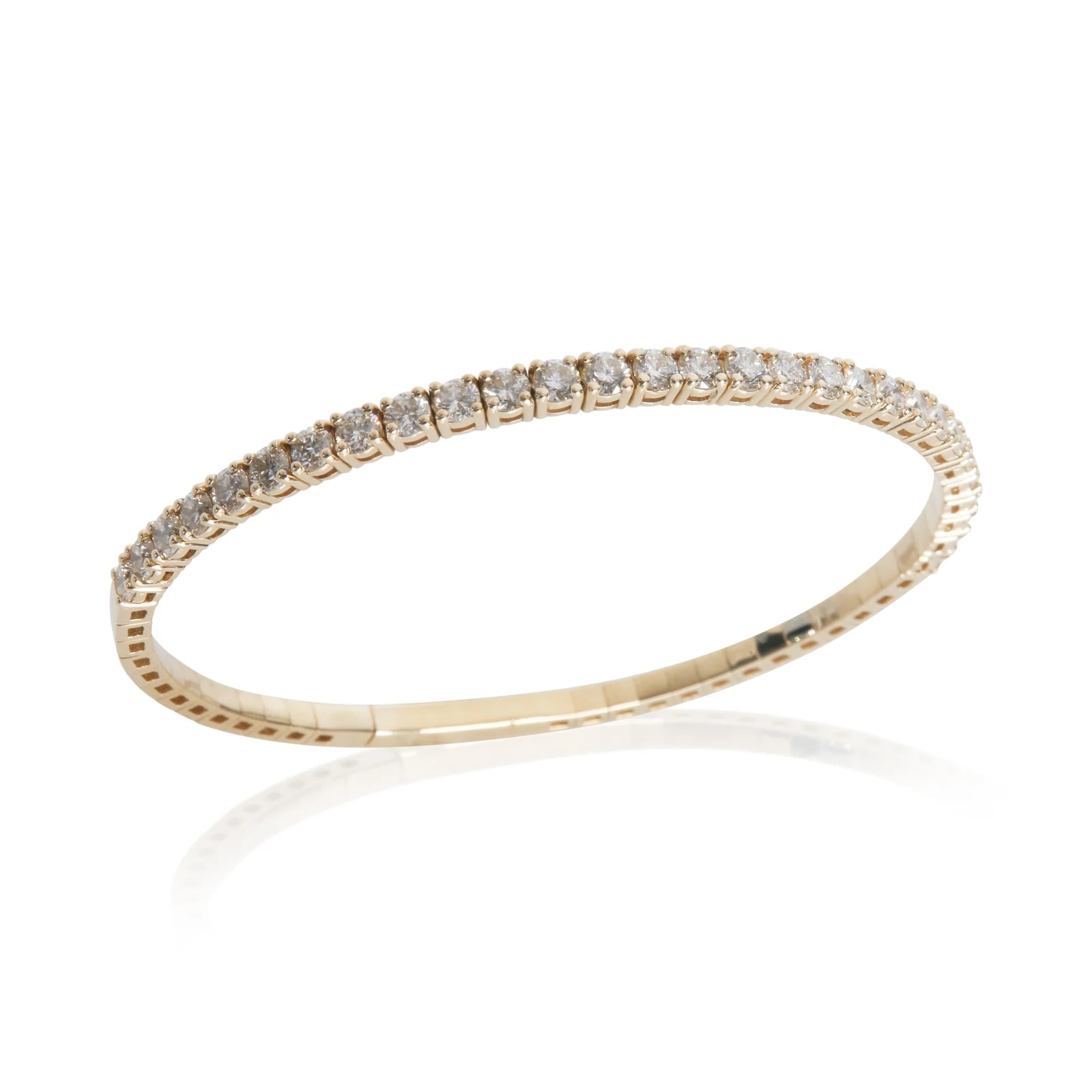 Yellow Gold Flexible Bangle 14k 2
