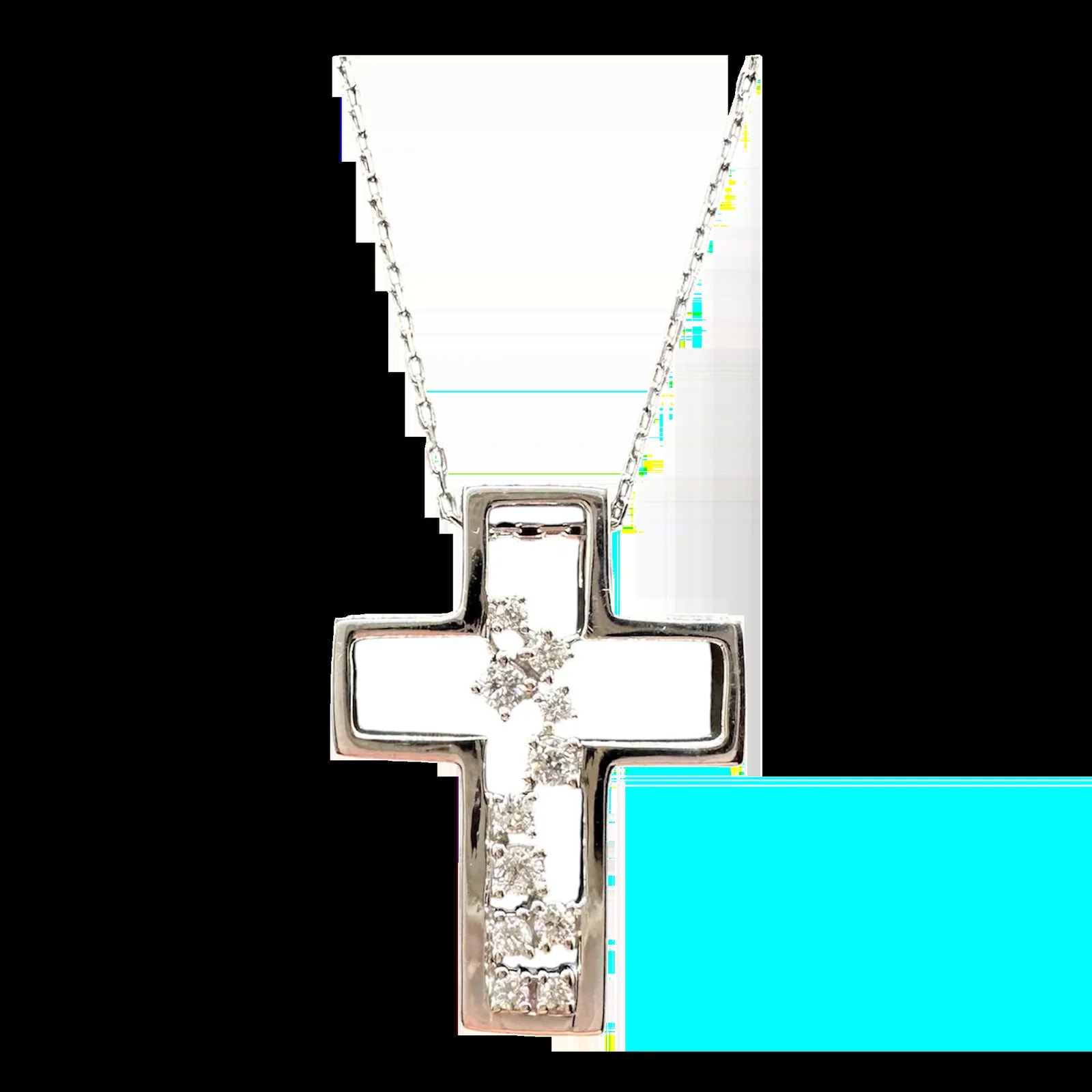 Scattered Cross 0.16ctw Gh 16 18in New — Jewelry — resale