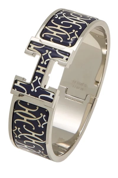 Hermès — Enamel Clic-Clac 'H' Wide — Jewelry — resale