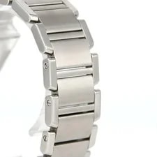 Authentic Cartier Tank Française MM Date W51011Q3 Stainless Steel Quartz #2... 3