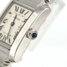 Authentic Cartier Tank Française MM Date W51011Q3 Stainless Steel Quartz #2... 4