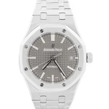 Audemars Piguet — Papers Audemars Piguet Royal Oak Rhodium Stainless 37mm 15450ST.OO.1256ST.02 BOX — Watch — resale