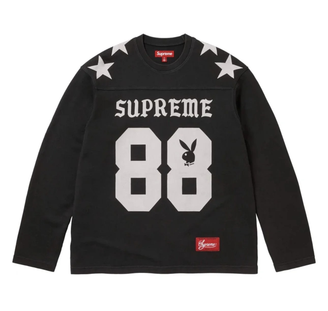 Supreme — Supreme X Playboy L/S Football Top — streetwear — resale