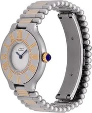 Cartier Must 21 901017691 Stainless Steel White Dial 28mm Quartz 2