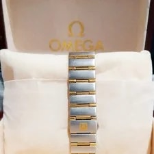 Omega Constellation Two-Tone Diamond Bezel Mother-of-Pearl Dial Quartz 3