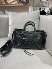 Balenciaga — Balenciaga Small City Waxed Studs Duty Paid — Handbag — resale