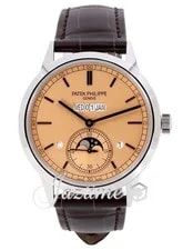 Patek Philippe — Patek Philippe Perpetual In-Line Calendar Platinum Salmon 5236P-010 — Watch — resale