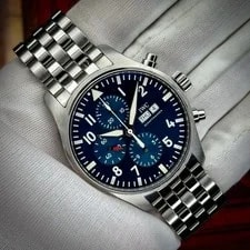 IWC Pilot le Petit Prince Chronograph Blue Dial 43mm Stainless Steel 2