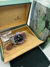 2001 Rolex GMT Master II Pepsi Red Blue SEL Auto Steel 40mm 16710 W/ Box 2