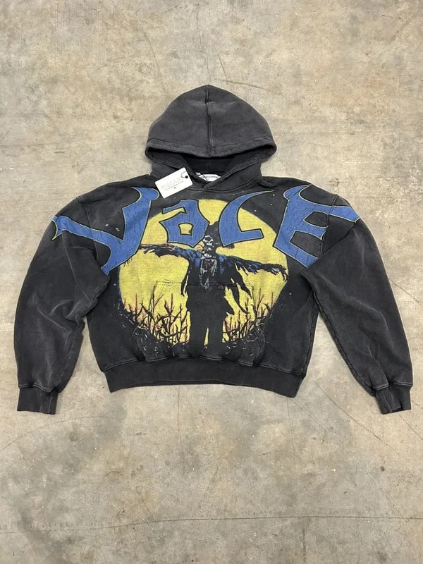 Vale Valley Dreams Black Scarecrow Pullover Hoodie — streetwear — resale