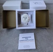Omega X Swatch MoonSwatch Mission TO Earthphase Moonshine Gold Cold Moon Snow 2