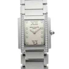 Patek Philippe — Patek Philippe Twenty-4 4910/10A-011 Silver/diamond 744074 — Watch — resale